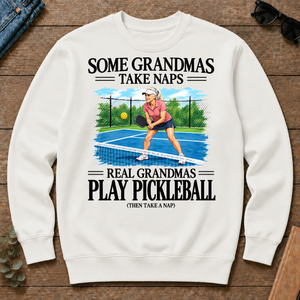 Real Grandmas Play Pickleball - white - CS2D-White