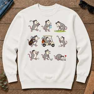Funny Opossum Golf - white - CS2D-White