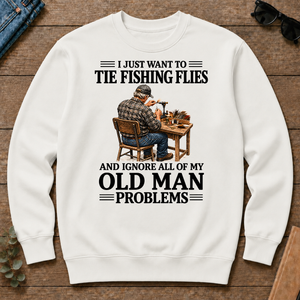 I Just Want To Tie Fishing Flies - white - CS2D-White