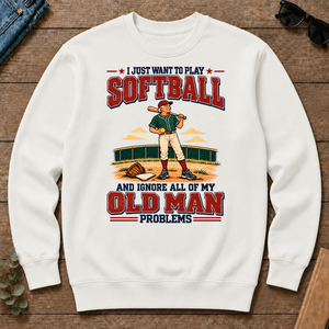 I Just Want To Play Solfball & Ignore All Old Man Problems - white - CS2D-White