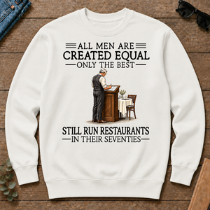 All Men Are Created Equal Only The Best Still Run Restaurants 70s - white - CS2D-White