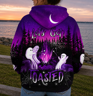 Let's Get Toasted Purple All Over Print Shirt