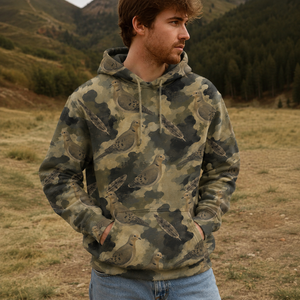 Dove Camouflage Graphic Pattern All Over Print Shirt