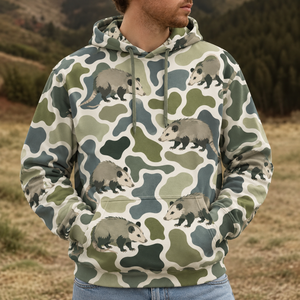 Opossum Camouflage Hunting Funny Pattern All Over Print
