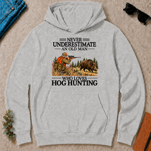 Never Underestimate An Old Man Hog Hunting - ash - HS2D-Ash