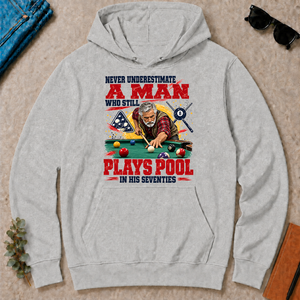 A Man Still Plays Pool In His 70s - ash - HS2D-Ash