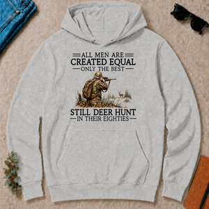 All Men Are Created Equal Deer Hunting 80s - ash - HS2D-Ash