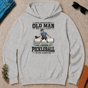Old Man Plays Pickleball In His Eighties - ash - HS2D-Ash