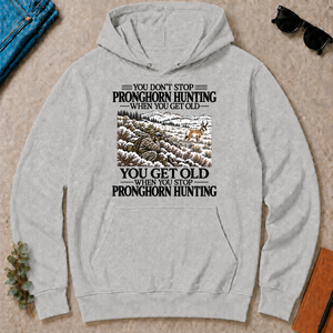 Don't Stop Pronghorn Hunting Snow - ash - HS2D-Ash