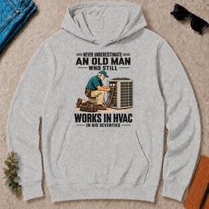 An Old Man Still Works In HVAC In His 70s - ash - HS2D-Ash