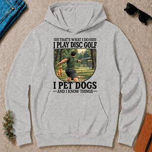 I Play Disc Golf And I Pet Dog - ash - HS2D-Ash
