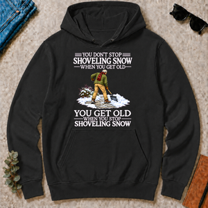 Old Man Don't Stop Shoveling Snow - black - HS2D-Black