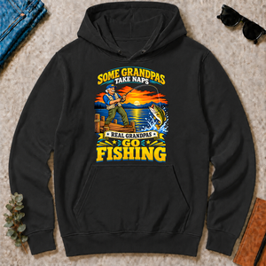 Real Grandpas Go Fishing - black - HS2D-Black