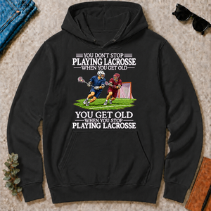 Old Man Don't Stop Lacrosse - black - HS2D-Black