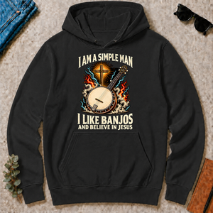 I Like Banjos & Believe In Jesus - black - HS2D-Black