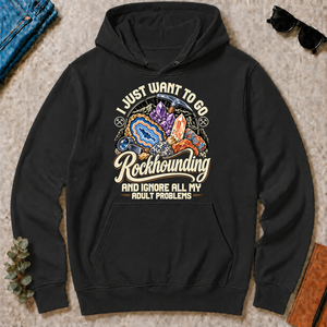 I Just Want To Go Rockhounding & Ignore All Adult Problems - black - HS2D-Black