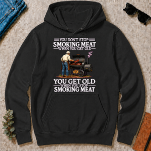 Old Man Don't Stop Smoking Meat - black - HS2D-Black