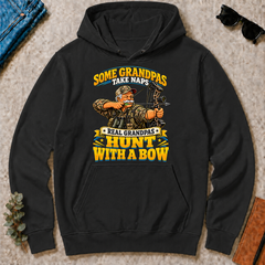 Real Grandpas Hunt With A Bow - black - HS2D-Black