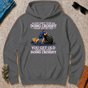 Old Man Don't Stop CrossFit - charcoal - HS2D-Charcoal