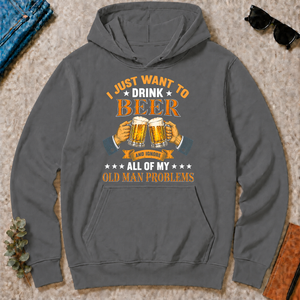 Vintage I Just Want To Drink Beer - charcoal - HS2D-Charcoal