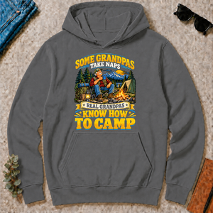 Real Grandpas Know How To Camp - charcoal - HS2D-Charcoal