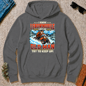 I Know I Snowmobile Like An Old Man - charcoal - HS2D-Charcoal