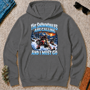 Snowmobiles Are Calling And I Must Go - charcoal - HS2D-Charcoal