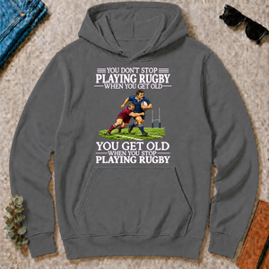 Old Man Don't Stop Rugby - charcoal - HS2D-Charcoal