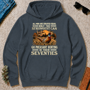 Pheasant Hunting Strongest Man In Seventies - dark-heather - HS2D-DarkHeather