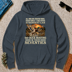 Vintage Duck Hunting Strongest Man In Seventies_ - dark-heather - HS2D-DarkHeather
