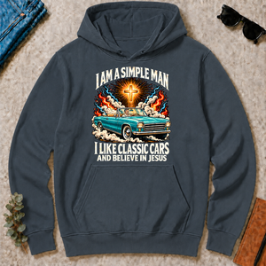I Like Classic Cars & Believe In Jesus - dark-heather - HS2D-DarkHeather