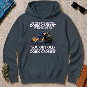Old Man Don't Stop CrossFit - dark-heather - HS2D-DarkHeather