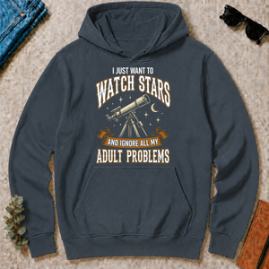 Vintage I Just Want To Watch Stars - dark-heather - HS2D-DarkHeather