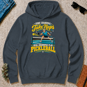 Grandpas Play Pickleball - dark-heather - HS2D-DarkHeather