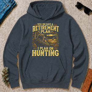 I Do Have A Retirement Plan I Plan On Hunting - dark-heather - HS2D-DarkHeather