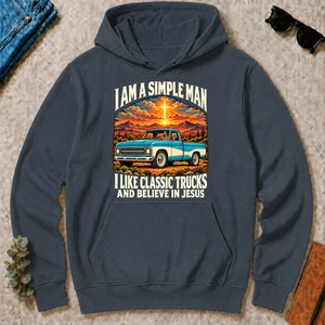 I Like Classic Trucks & Believe In Jesus - dark-heather - HS2D-DarkHeather
