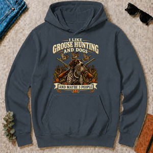 I Like Grouse Hunting And Dogs And Maybe 3 People - dark-heather - HS2D-DarkHeather