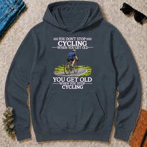 Old Man Don't Stop Cycling - dark-heather - HS2D-DarkHeather