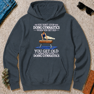 Old Man Don't Stop Gymnastics - dark-heather - HS2D-DarkHeather