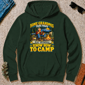 Real Grandpas Know How To Camp - forest-green - HS2D-ForestGreen