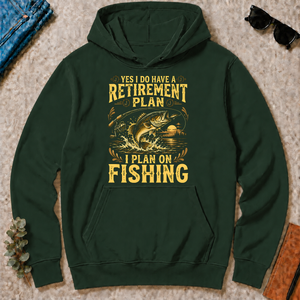 I Do Have A Retirement Plan I Plan On Fishing - forest-green - HS2D-ForestGreen