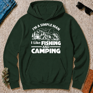 I Like Fishing And Camping - forest-green - HS2D-ForestGreen