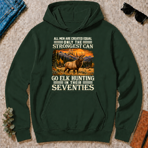Elk Hunting Strongest Man In Seventies - forest-green - HS2D-ForestGreen