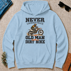 Never Underestimate An Old Man With A Dirt Bike - light-blue - HS2D-LightBlue