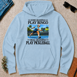 Some Grandpas Play Bingo Real Grandpas Play Pickleball - light-blue - HS2D-LightBlue