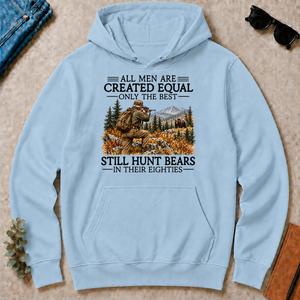All Men Are Created Equal Bear Hunting 80s - light-blue - HS2D-LightBlue