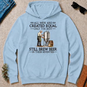 All Men Are Created Equal Only The Best Still Brew Beer 70s - light-blue - HS2D-LightBlue