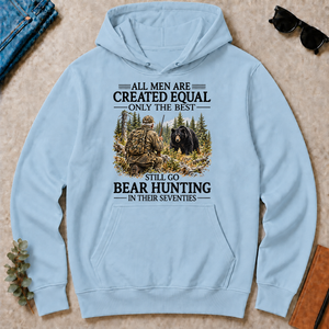 All Men Are Created Equal Only The Best Still Go Bear Hunting - light-blue - HS2D-LightBlue