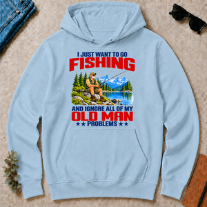 I Just Want To Go Fishing Art - light-blue - HS2D-LightBlue