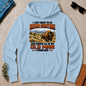I Just Want To Bison Hunting - light-blue - HS2D-LightBlue